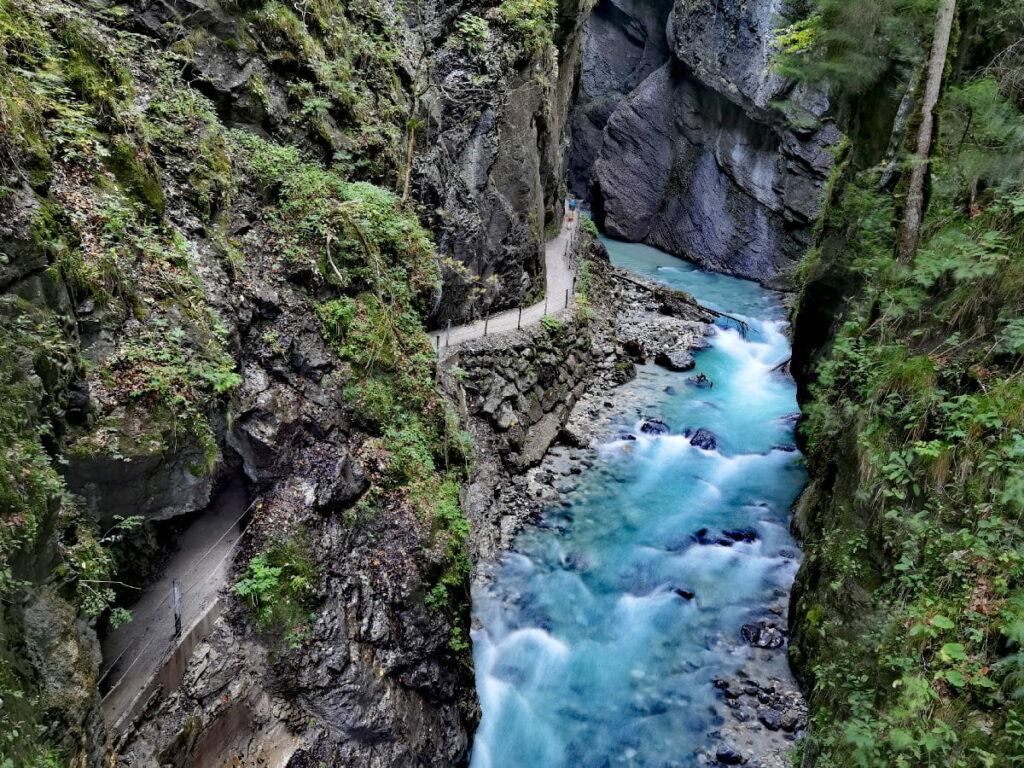 Eine der meistbesuchten Klammen in Deutschland: Die Partnachklamm