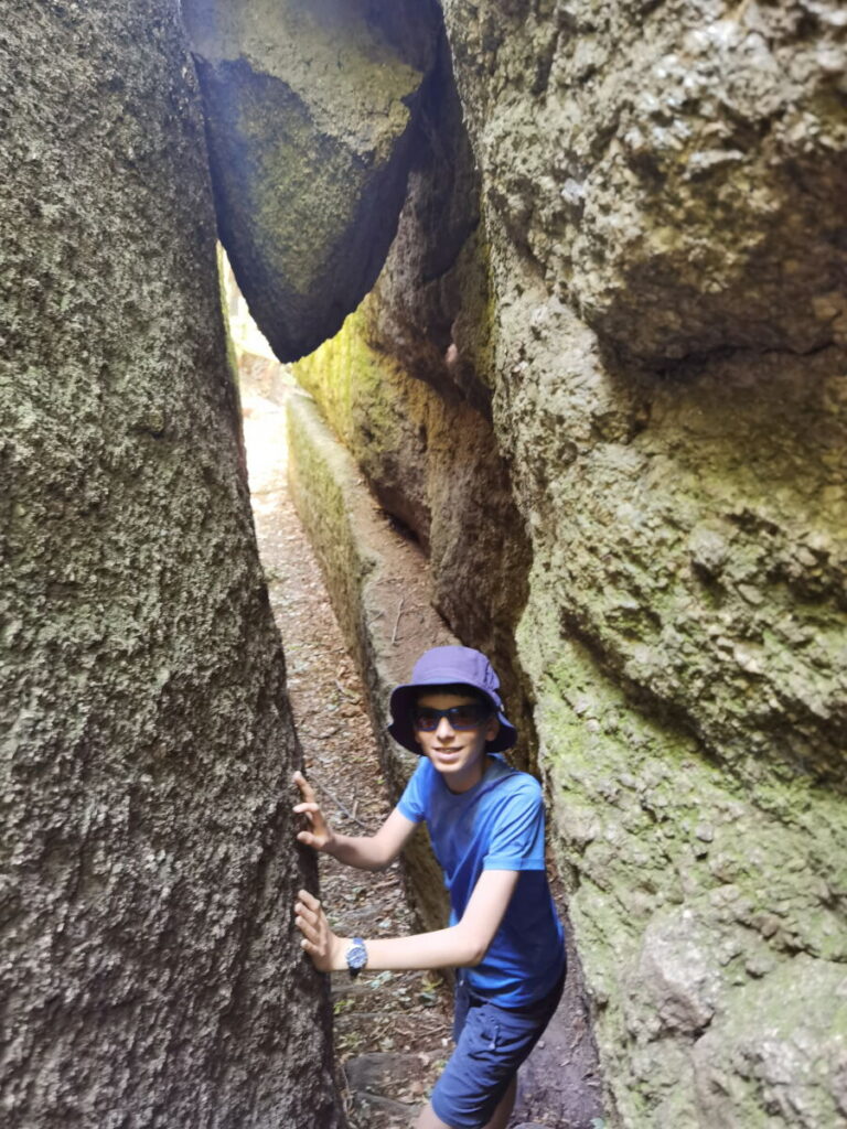 Abenteuerreich in der Oberpfalz wandern - im Schlosspark Falkenstein